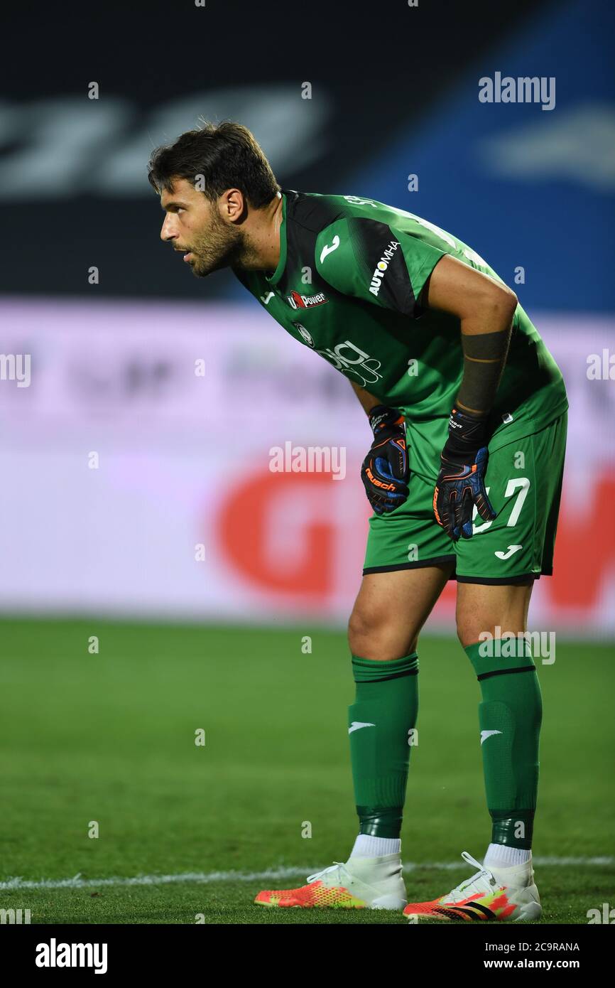 Marco Sportiello (Atalanta) durante la partita italiana 'sarie A' tra Atalanta 0-2 Inter allo stadio Gewiss il 01 agosto 2020 a Bergamo, Italia. Credit: Maurizio Borsari/AFLO/Alamy Live News Foto Stock