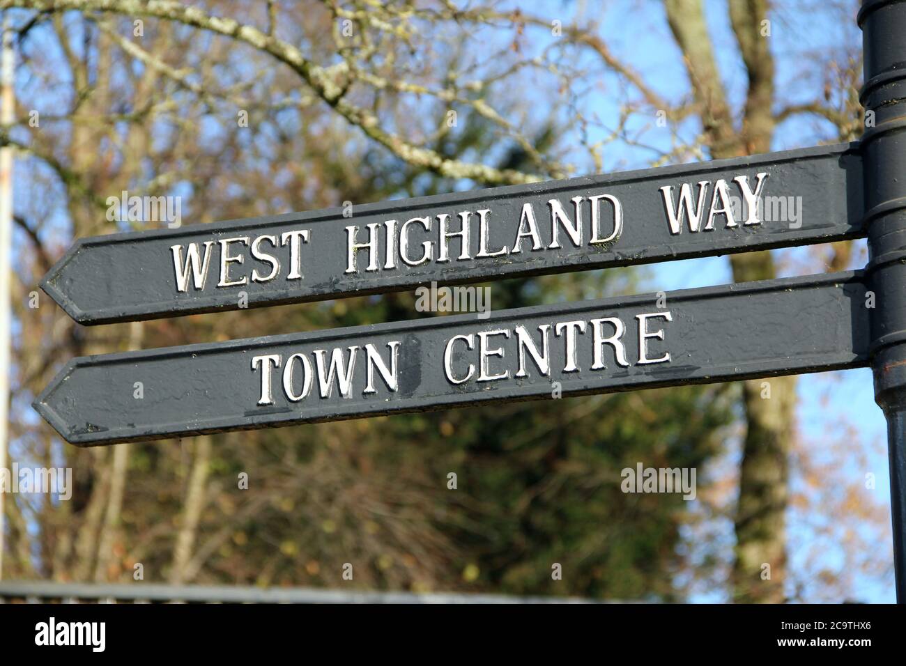 Entlang des West Highland Ways im novembre a Schottland. Foto Stock