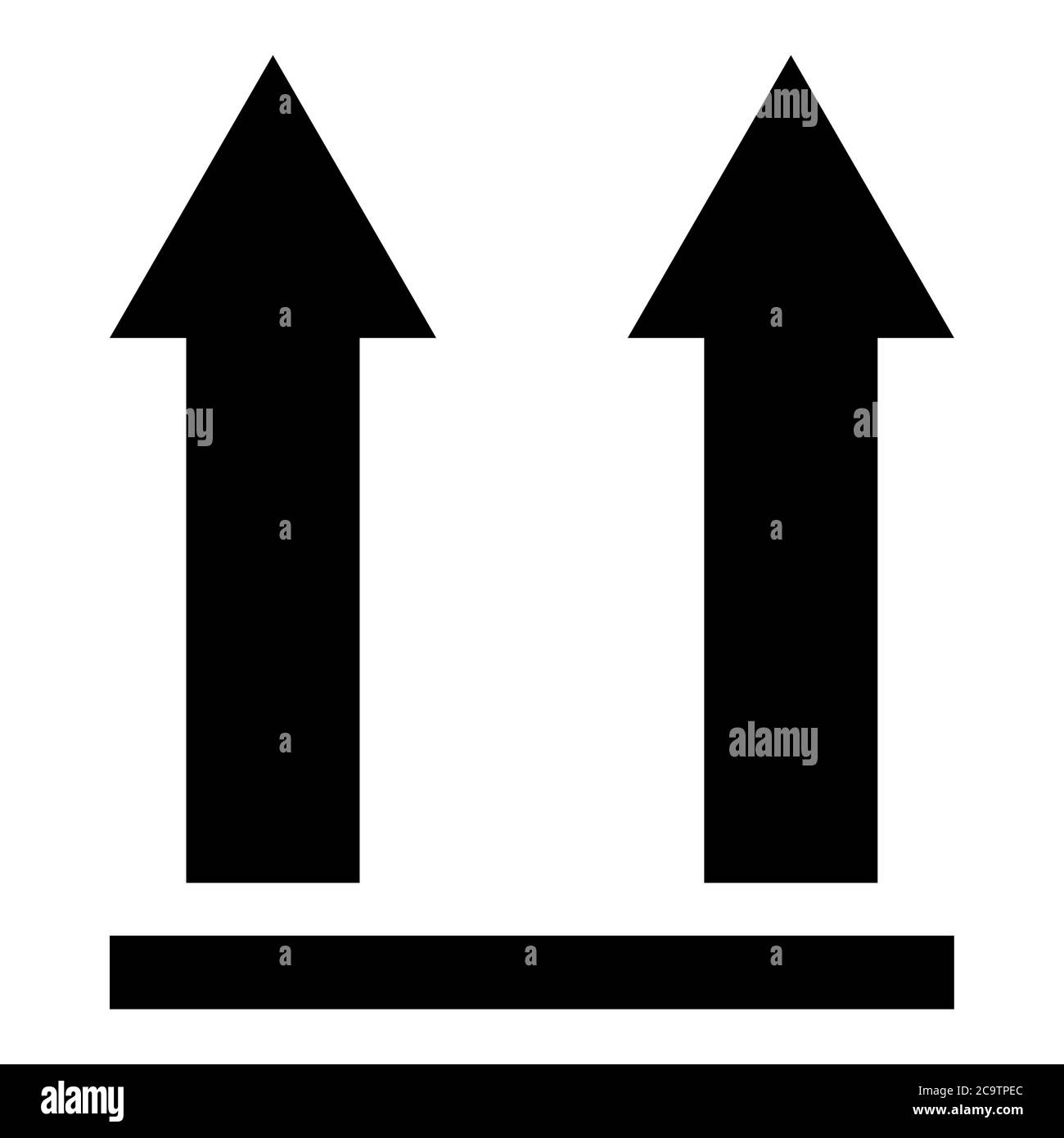Questa icona piatta con il lato superiore isolata su sfondo bianco. Simbolo della confezione, etichetta illustrazione vettoriale. Trasporto di consegna . Illustrazione Vettoriale