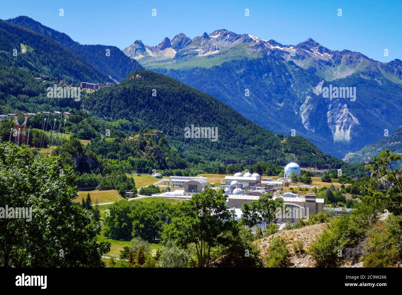 ONERA Centro francese di ricerca aeronautica, gallerie del vento, ad Avrieux, Modane, valle di Maurienne, Francia Foto Stock