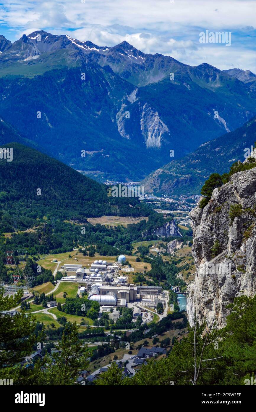 ONERA Centro francese di ricerca aeronautica, gallerie del vento, ad Avrieux, Modane, valle di Maurienne, Francia Foto Stock