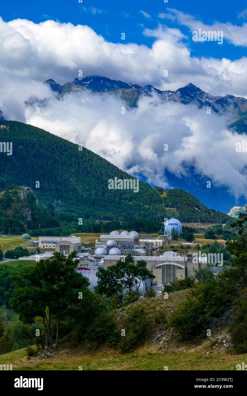 ONERA Centro francese di ricerca aeronautica, gallerie del vento, ad Avrieux, Modane, valle di Maurienne, Francia Foto Stock