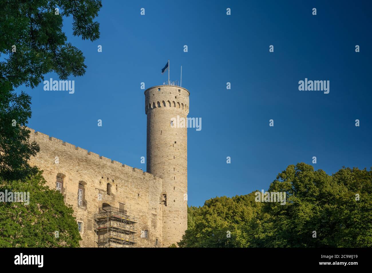 Heman Tower, Tallinn la capitale, il primate e la città più popolosa dell'Estonia. Situato nella parte settentrionale del paese, sulla riva del Golfo Foto Stock