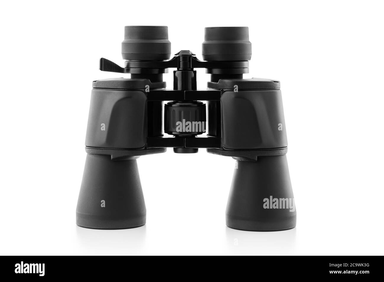 Binocolo isolati su sfondo bianco Foto Stock