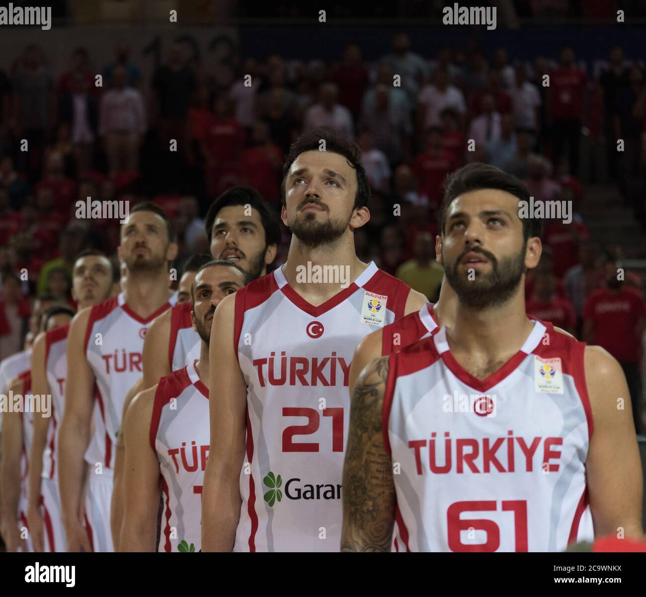 28.06.2018. Ankara, Turchia. FIBA Basketball Men's World Cup 2019 gioco di qualificazione: Turchia vs Ucraina ad Ankara Arena, Ankara. Foto Stock