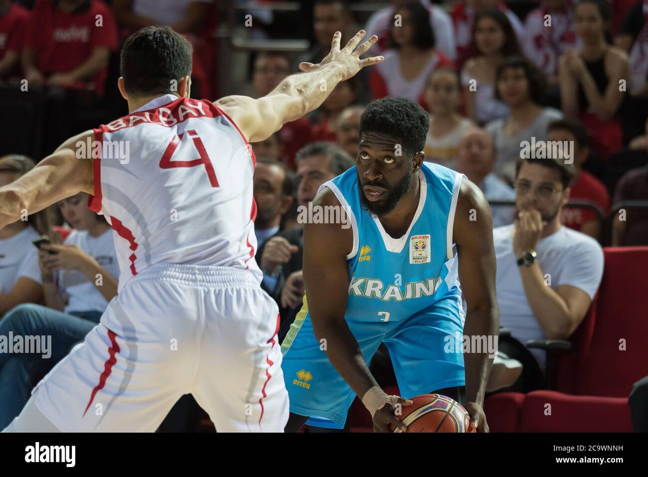 28.06.2018. Ankara, Turchia. FIBA Basketball Men's World Cup 2019 gioco di qualificazione: Turchia vs Ucraina ad Ankara Arena, Ankara. Foto Stock