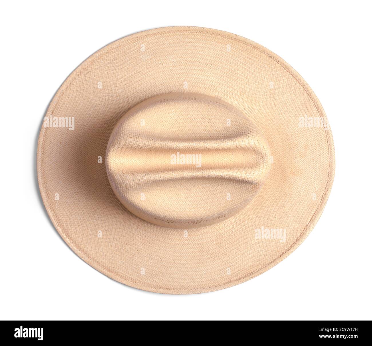 Taglio con vista dall'alto in tessuto Cowboy Hat. Foto Stock