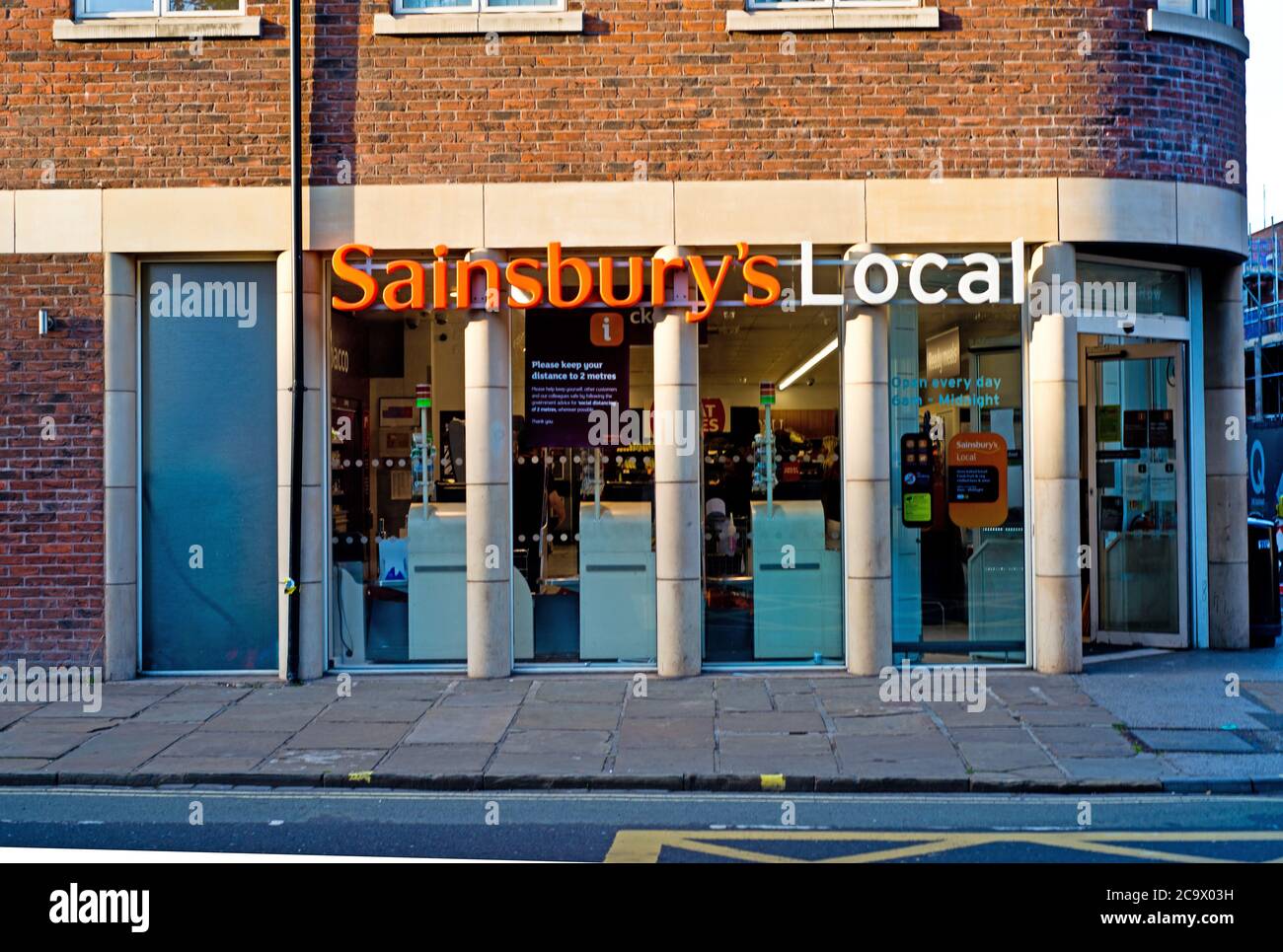 Sainsburys locale, Bootham, York, Inghilterra Foto Stock