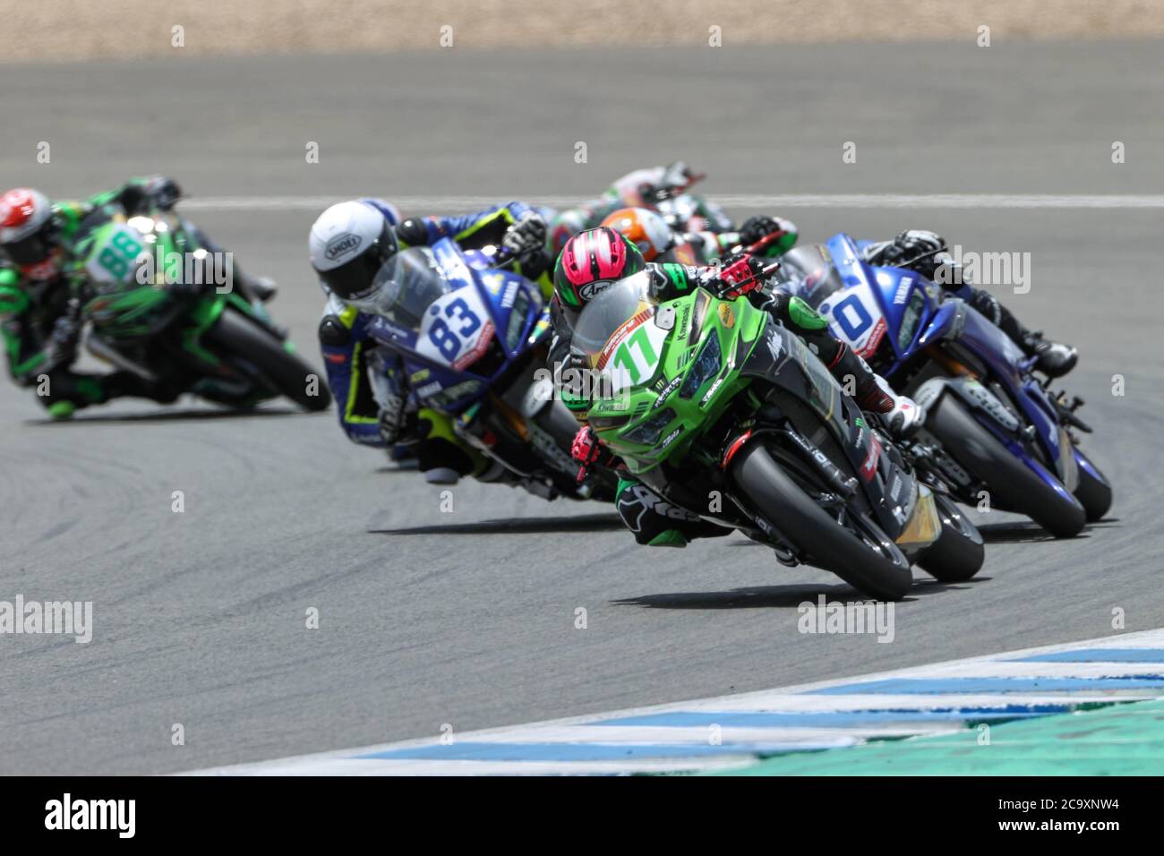 Jerez, Spagna. 04 agosto 2003. Seconda giornata mondiale di gare SBK sul circuito di Jerez Angel-Nieto, Jerez 2 agosto 2020 Ana Carrasco SSP300 circuito di Jerez Angel-Nieto/Cordon Press Credit: CORDON PRESS/Alamy Live News Foto Stock