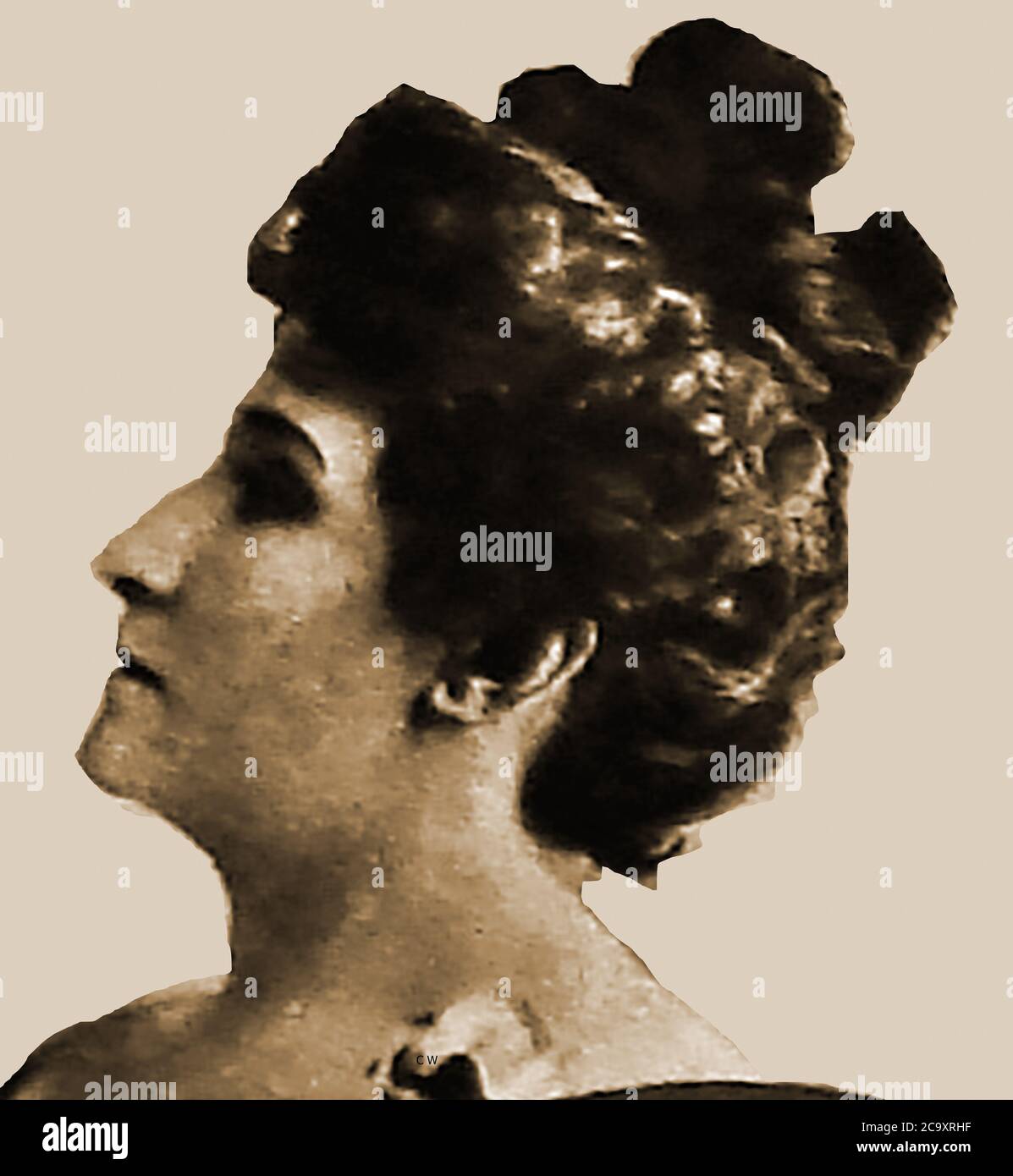 Un ritratto di Dame Nelly Melba, 'la nightingale Australiana' in vita successiva. Il suo vero nome era Helen Porter Mitchell (1861 – 1931). Era un soprano operistico australiano che ha raggiunto la fama mondiale. Il suo nome di scena 'elba' è stato adottato in onore della sua città natale, Melbourne. Fu romanticamente legata al principe Filippo, duca d'Orléans all'inizio del 1890. Durante la prima guerra mondiale, Melba ha raccolto grandi quantità per le associazioni di beneficenza di guerra. In suo onore, la sua immagine era posto sulla nota australiana di 100 dollari . Foto Stock