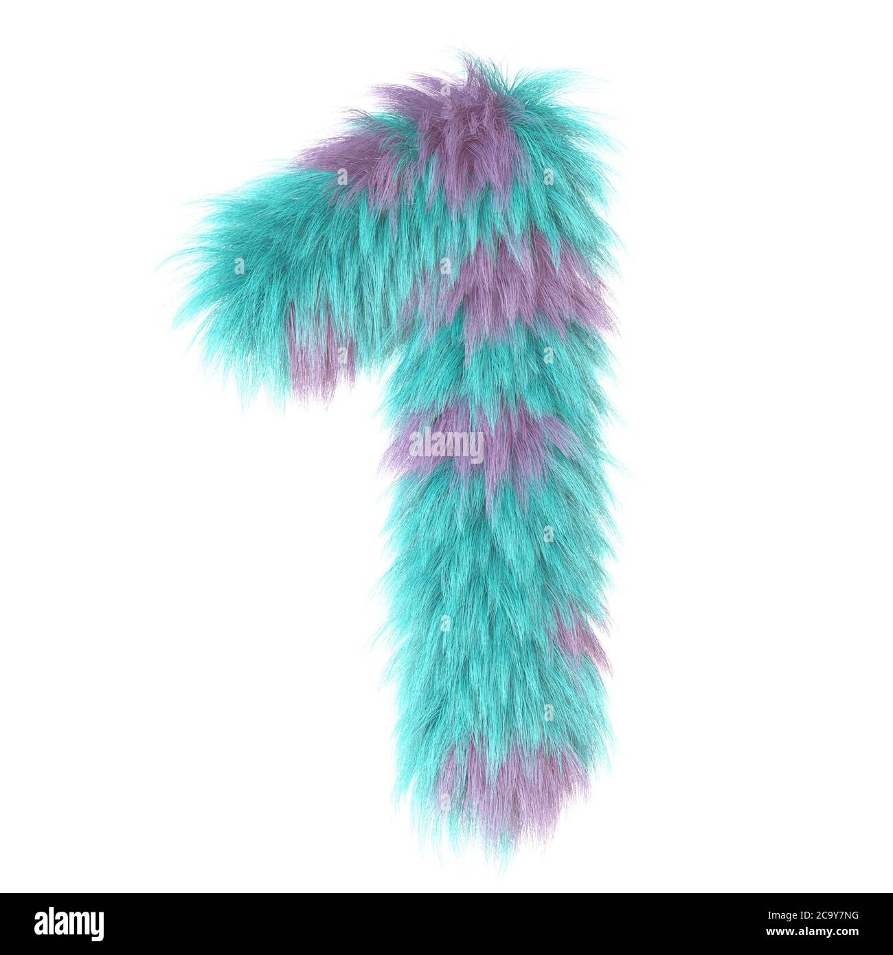 3d cartoon divertente animale pelliccia numero 1 Foto Stock