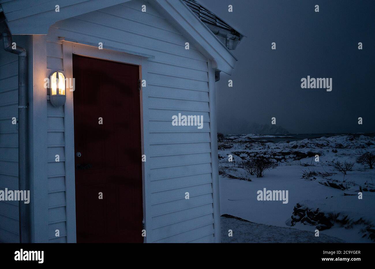 Andenes, isola di Andoya, Vesteralen, Norvegia, Scandinavia, Europa Foto Stock