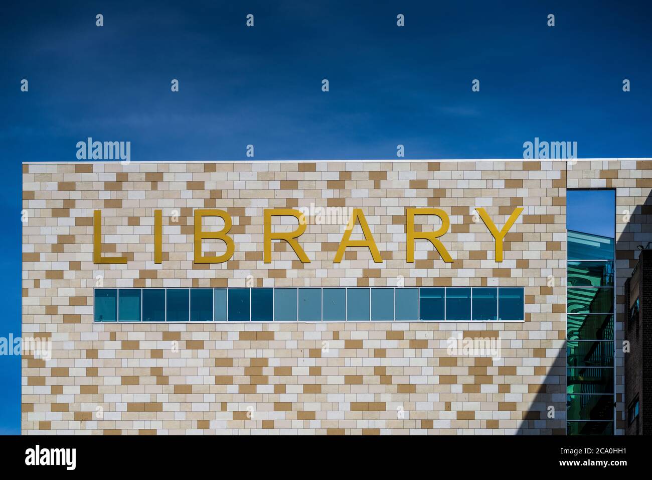 Liverpool Central Library - inaugurato nel 1860, completamente riprogettato tra il 2010 e il 2013, l'architetto Austin-Smith:Lord. Foto Stock