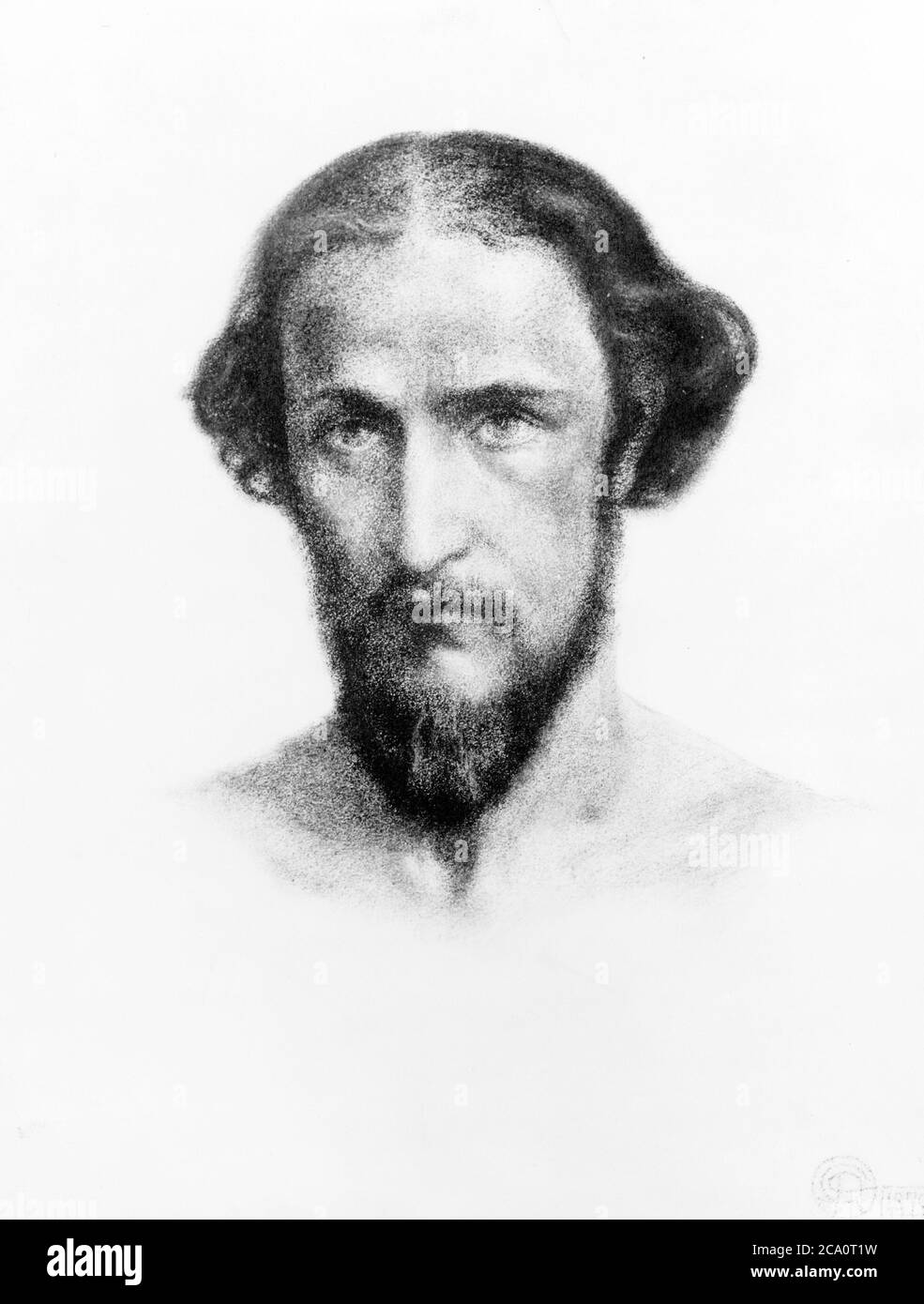 William James Stillman (1828 – 1901) giornalista, diplomatico, autore, storico e fotografo americano Foto Stock