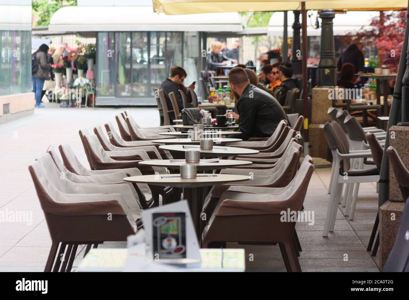 Tavoli da caffè Foto Stock