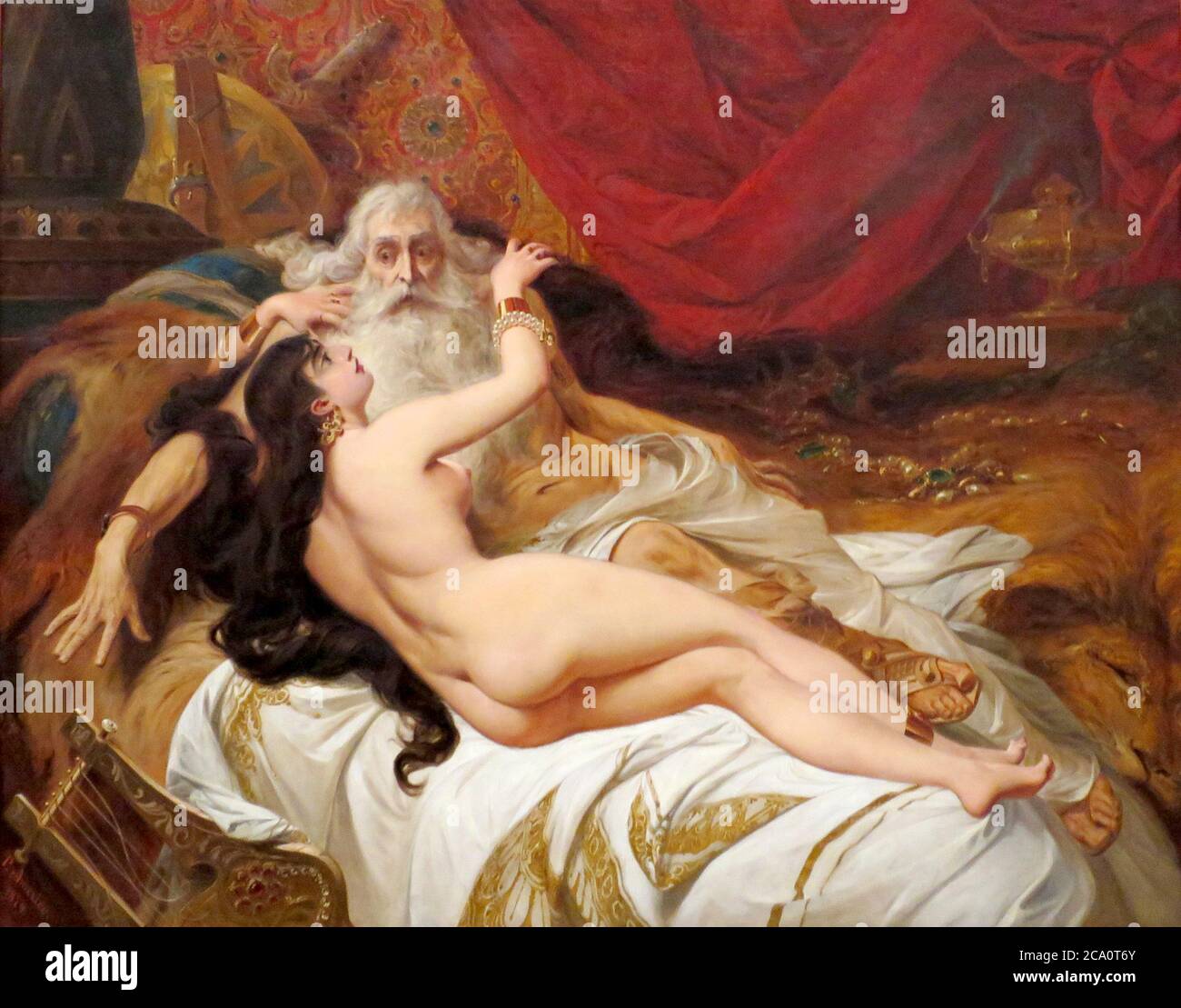 Re Davide e Abisag di Pedro Américo Foto Stock