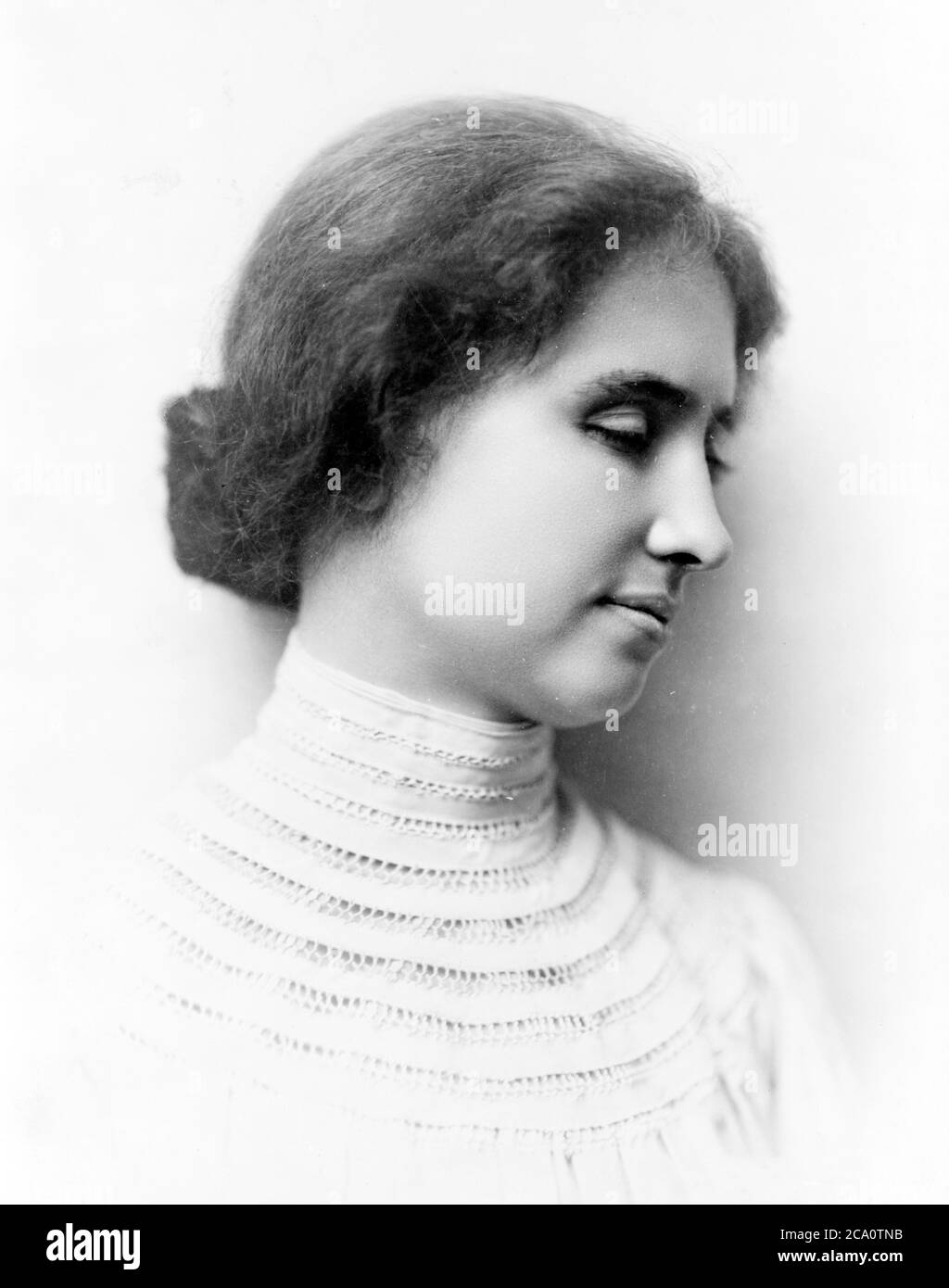 Helen Adams Keller (1880 – 1968) autore, attivista politico e docente americano. Foto Stock