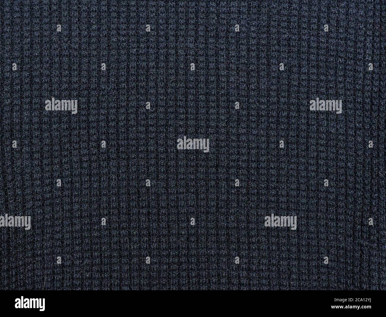 Struttura blu scuro. Tessuto a maglia Foto Stock