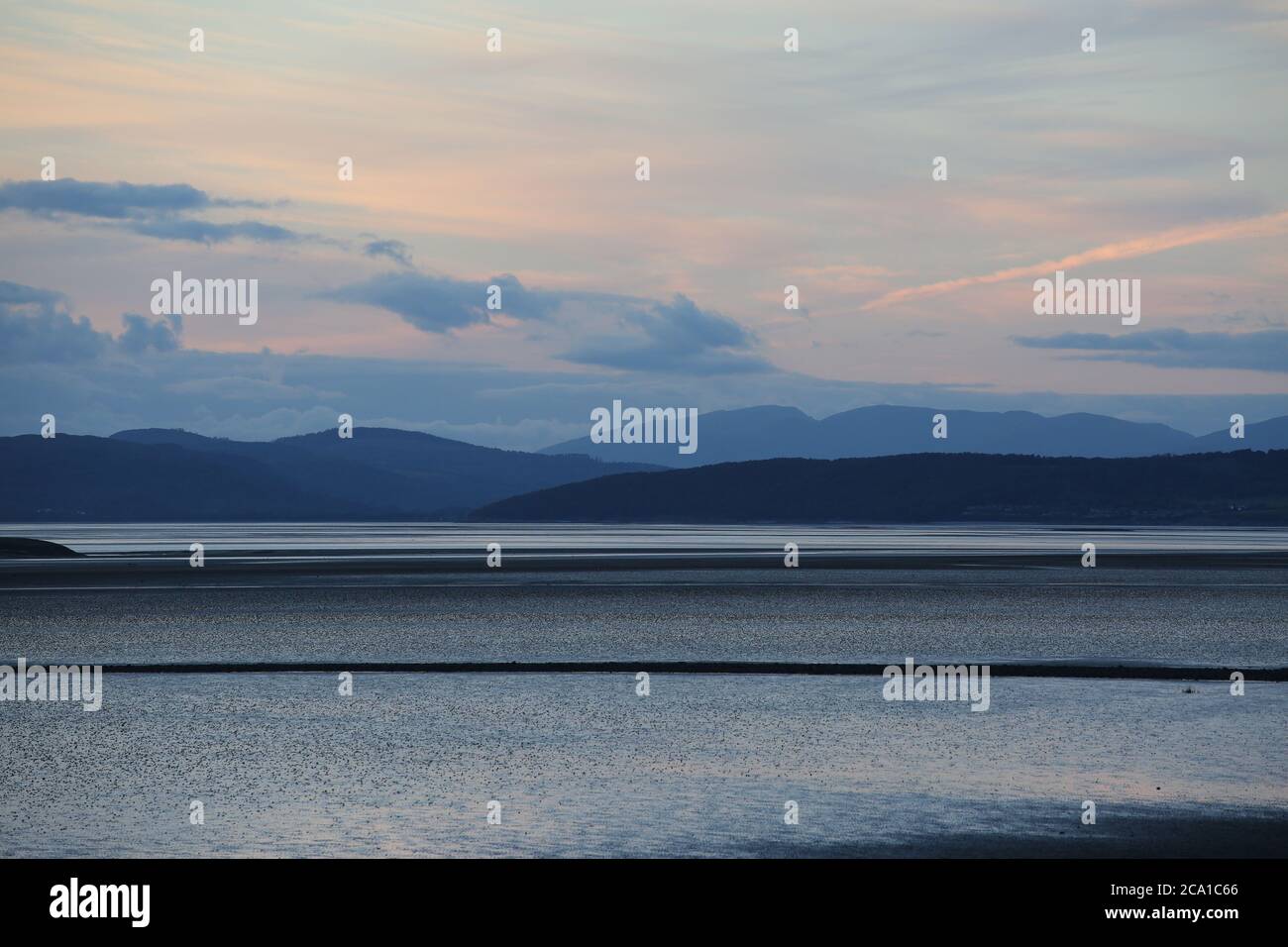 Toni freddi a Morecambe Bay Foto Stock
