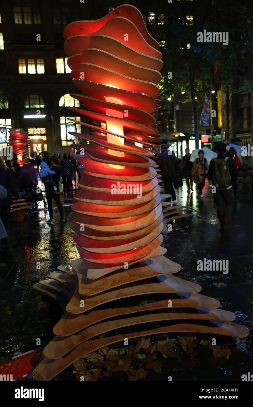 Vivid Sydney 2015. Foto Stock