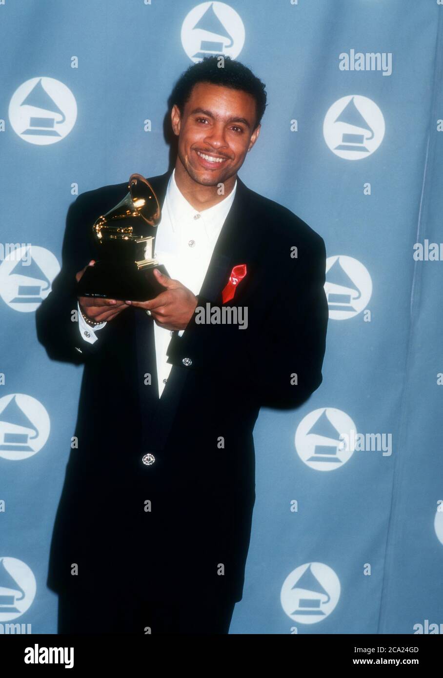 Los Angeles, California, USA 28 febbraio 1996 Singer Shaggy, aka Orville Richard Burrell partecipa al 38° Premio annuale Grammy il 28 febbraio 1996 al Shrine Auditorium di Los Angeles, California, USA. Foto di Barry King/Alamy Stock foto Foto Stock