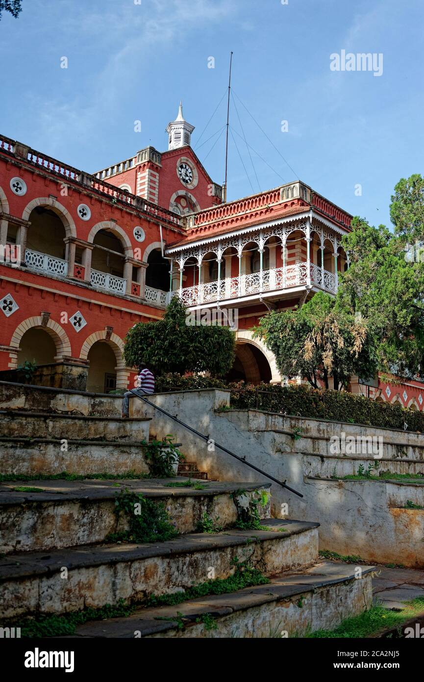 Bellissimo edificio architettonico di arti collage della città di Dharwad Foto Stock