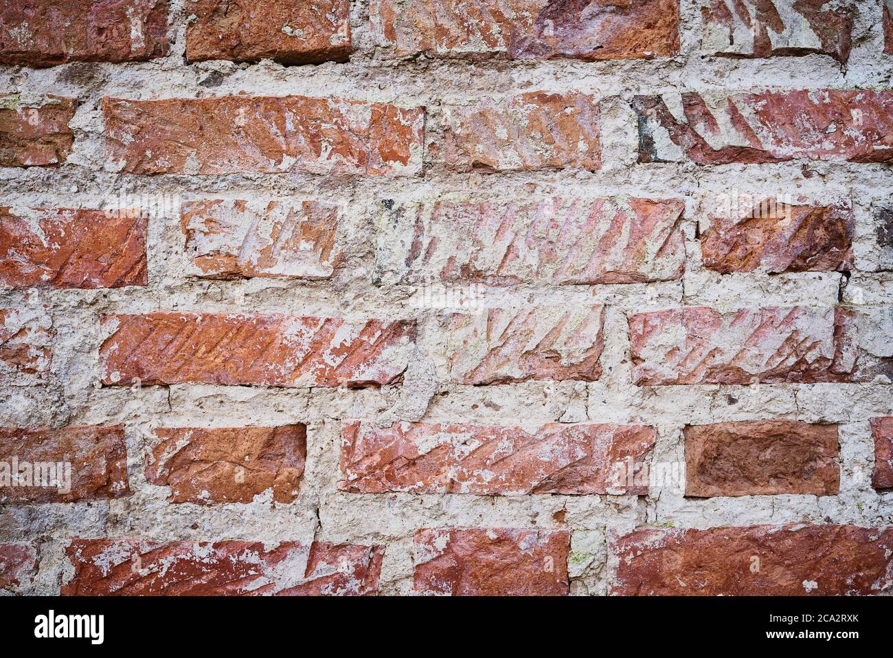 Immagine di sfondo della vecchia parete in mattoni Foto Stock
