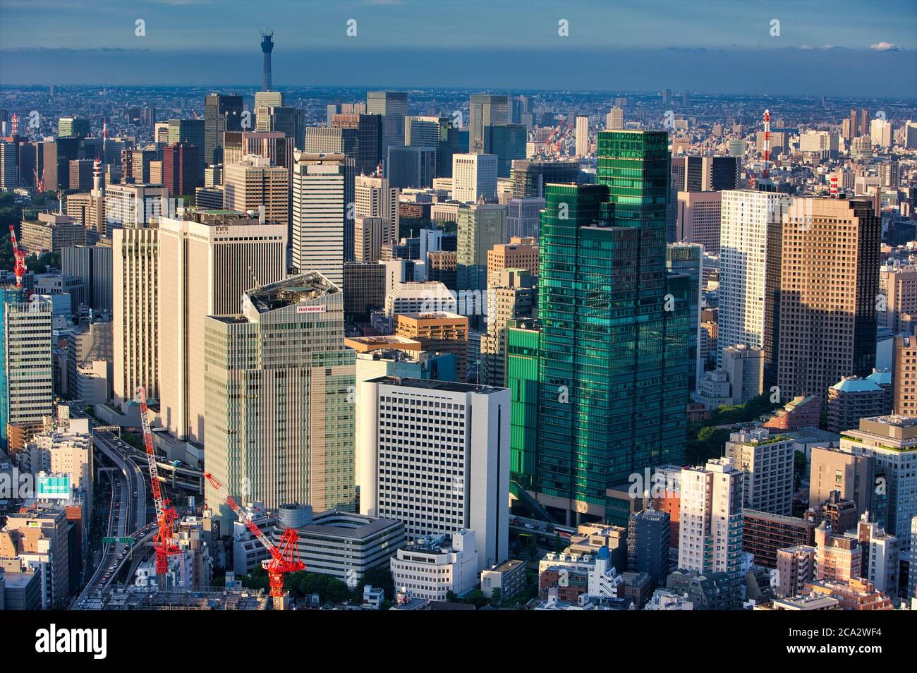 Grattacielo, Torre del Giardino Izumi, Vista della Citta' di Tokyo, Tokyo, Giappone Foto Stock