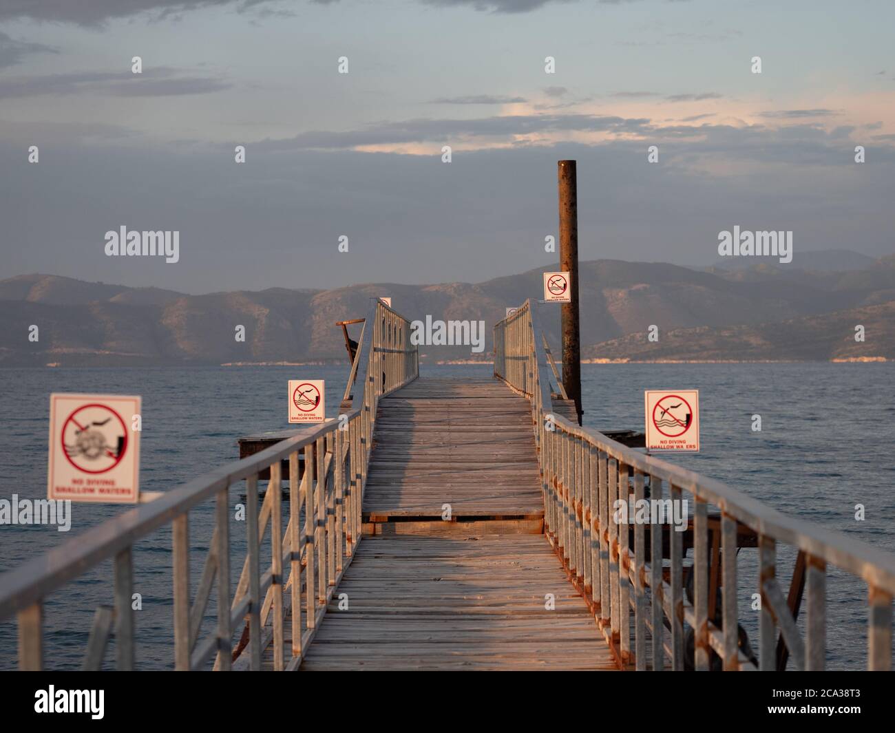 Tramonto a Corfu Foto Stock