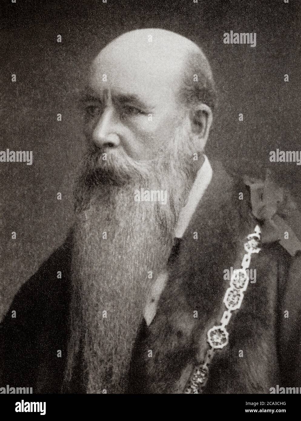 Sir John Aird, 1° baronet, 1833 â. " 1911. Imprenditore inglese di ingegneria civile e membro conservatore del Parlamento. Dall'azienda Foto Stock