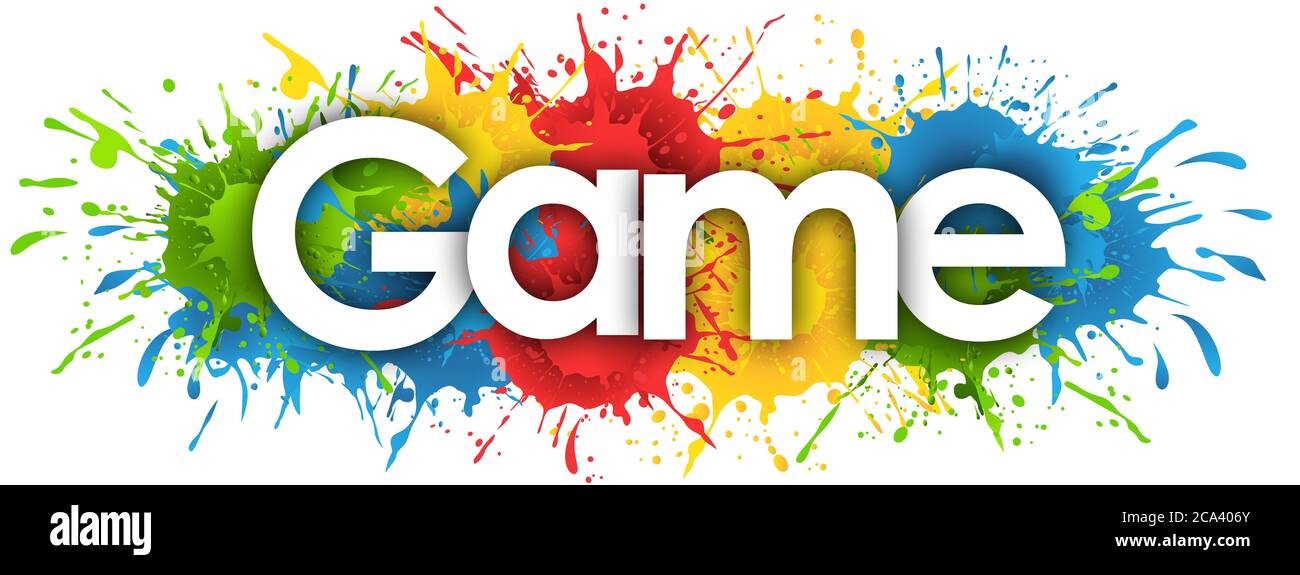 gioco in background splash Foto Stock