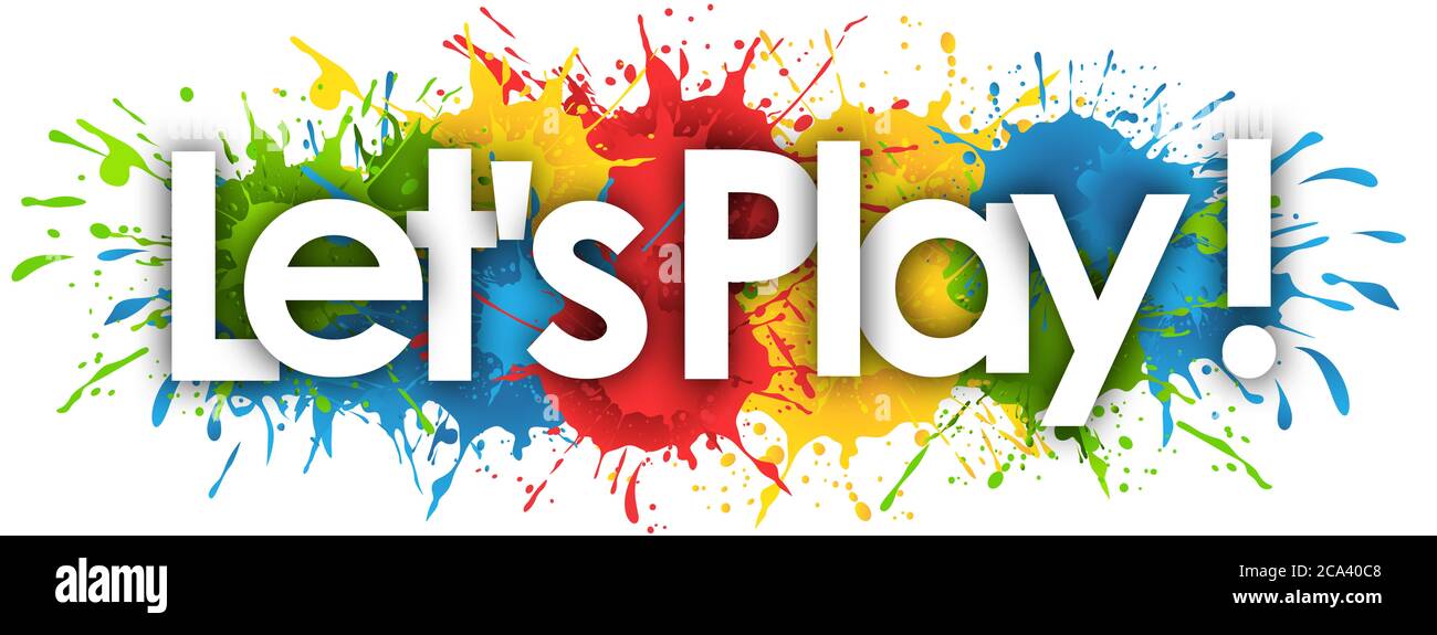 Giochiamo nello sfondo di Splash Foto Stock