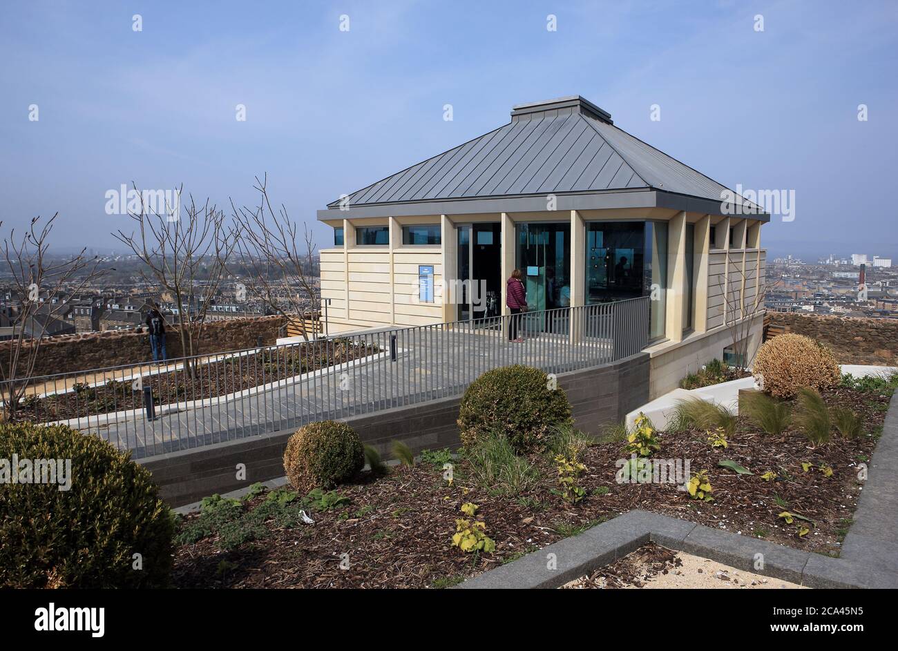 The Lookout Restaurant, Calton Hill, Edimburgo Foto Stock