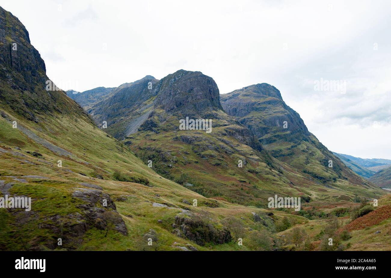 Glencoe mountains view , Scozia, Regno Unito, Foto Stock