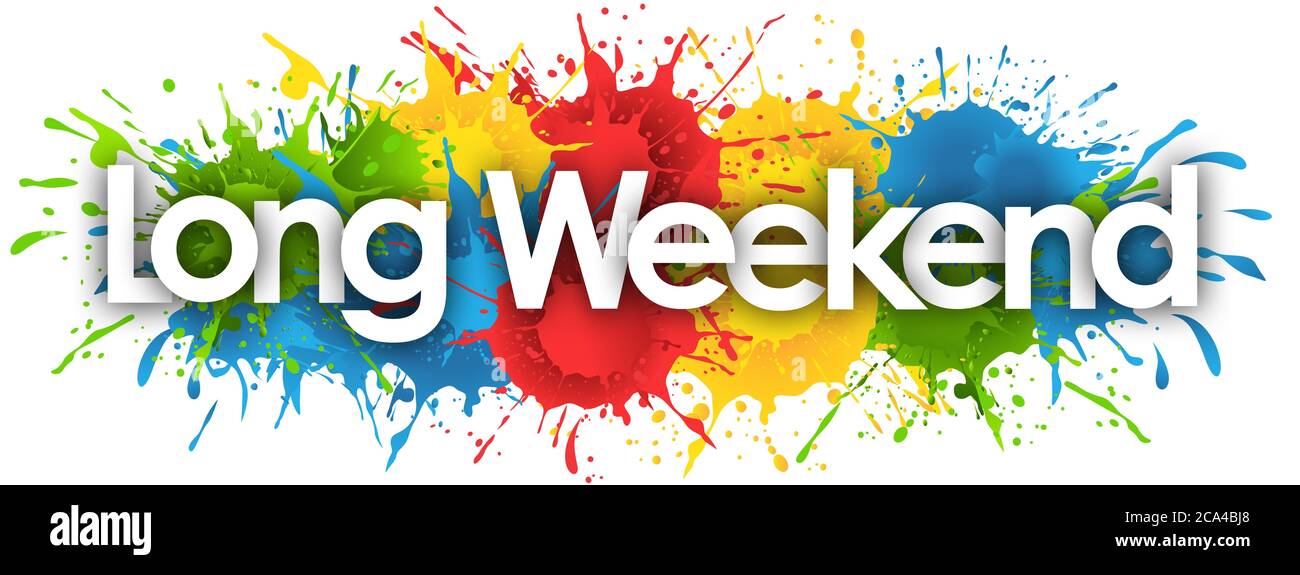 weekend lungo in background Foto Stock