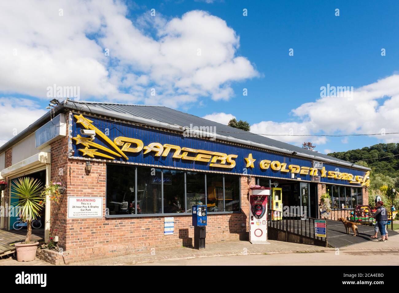 Danters Casino sala giochi nel parco divertimenti di Symonds Yat West, Forest of Dean, Herefordshire, Inghilterra, Regno Unito, Gran Bretagna Foto Stock