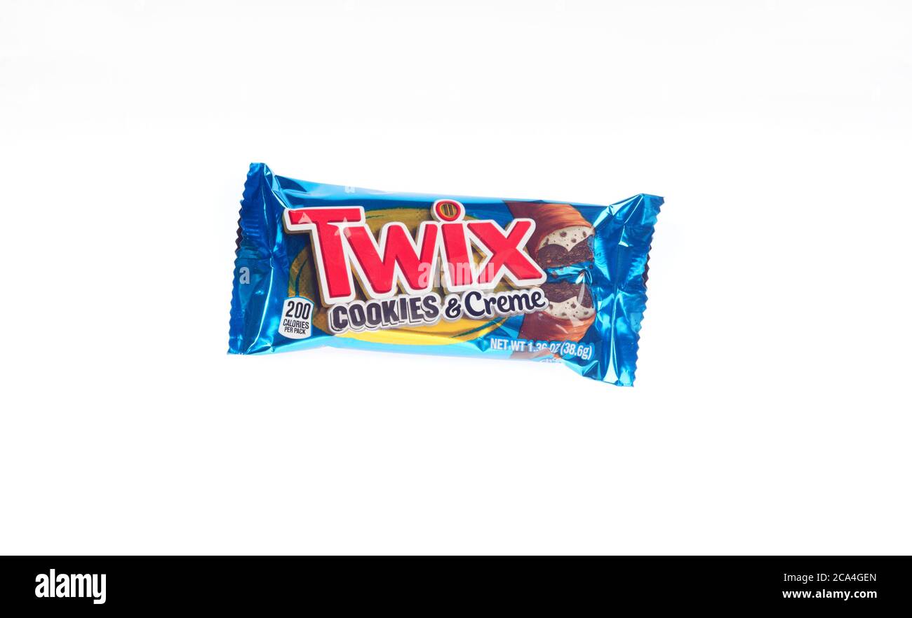 Twix Cookies & Creme Candy Bar Foto Stock