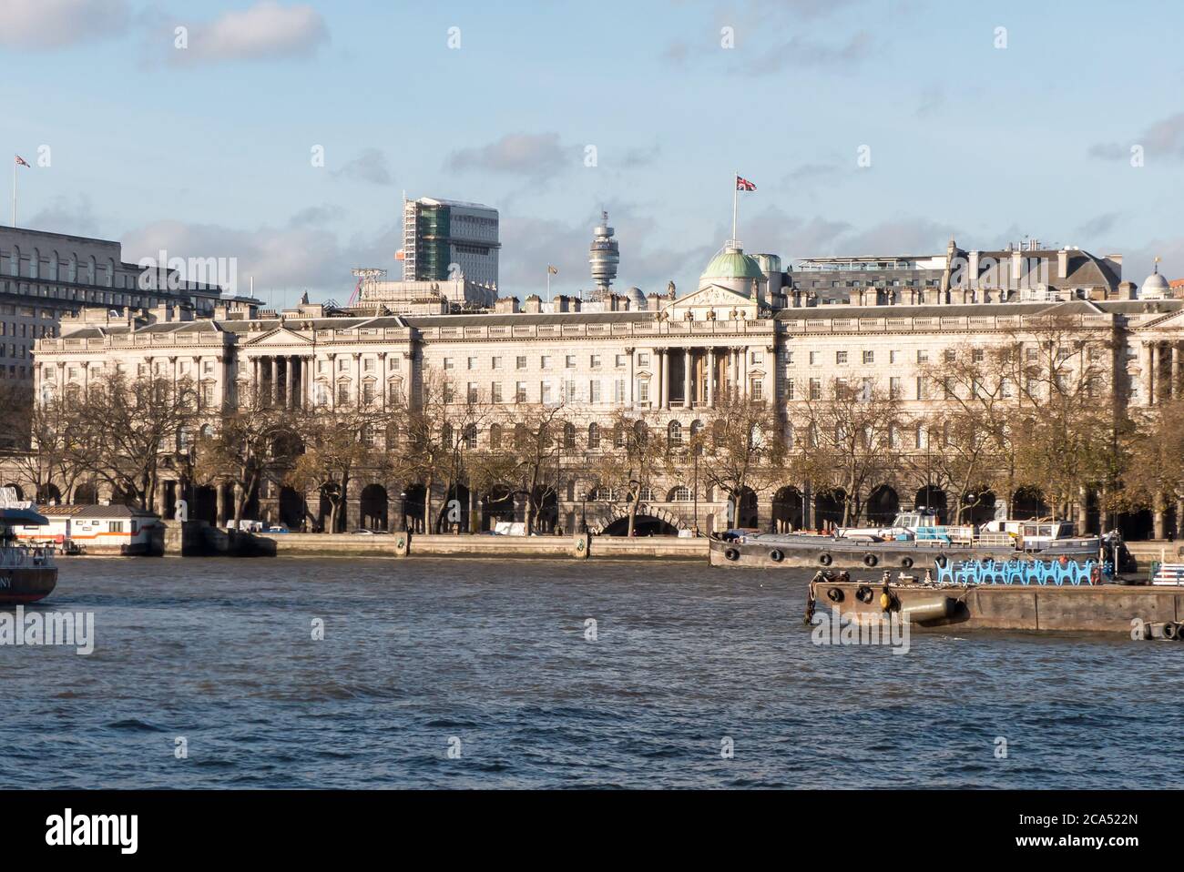 Londra, Regno Unito: Somerset House on the Embankment Foto Stock