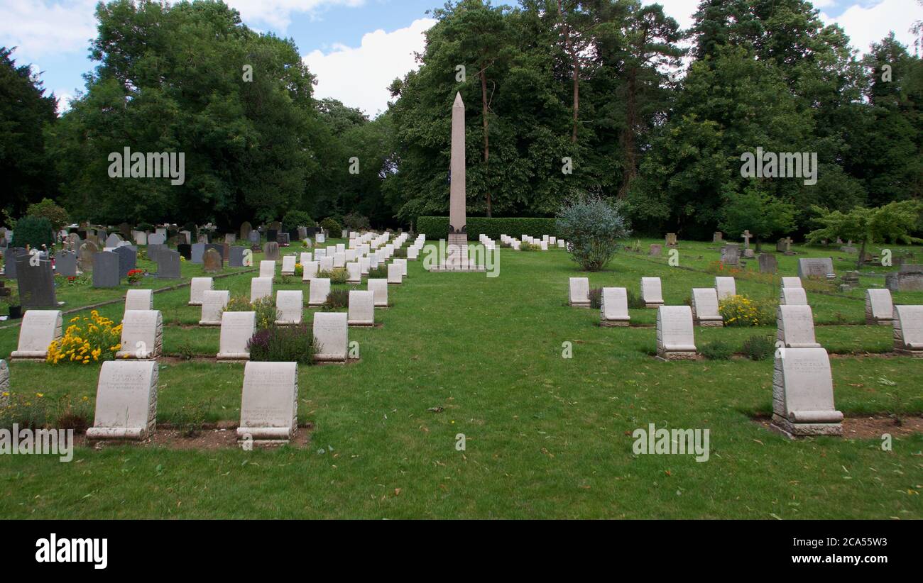 28 giugno 2020 - Harefield, Inghilterra: Cimitero delle tombe di guerra di Anzac Foto Stock