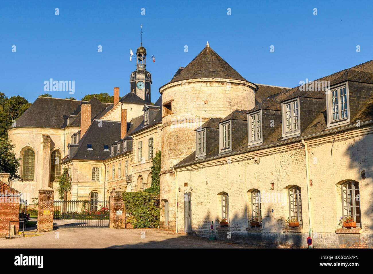 Francia, Somme (80), Argoules, l'Abbazia di Valloires è una fondazione cistercense del XII e x1d49; secolo. Foto Stock