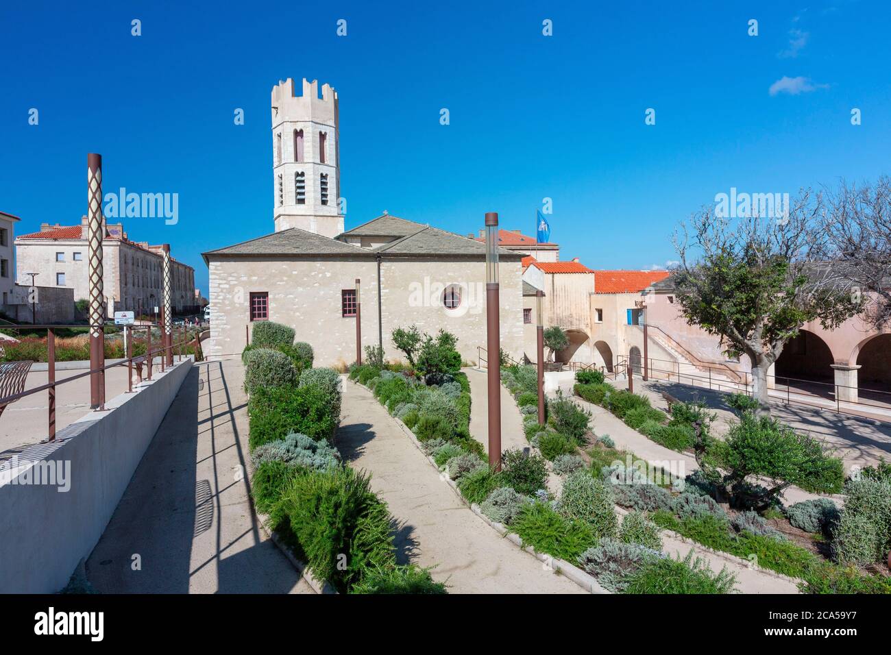 Francia, Corse-du-Sud, Bonifacio, Chiesa di San Dominique de Bonifacio Foto Stock