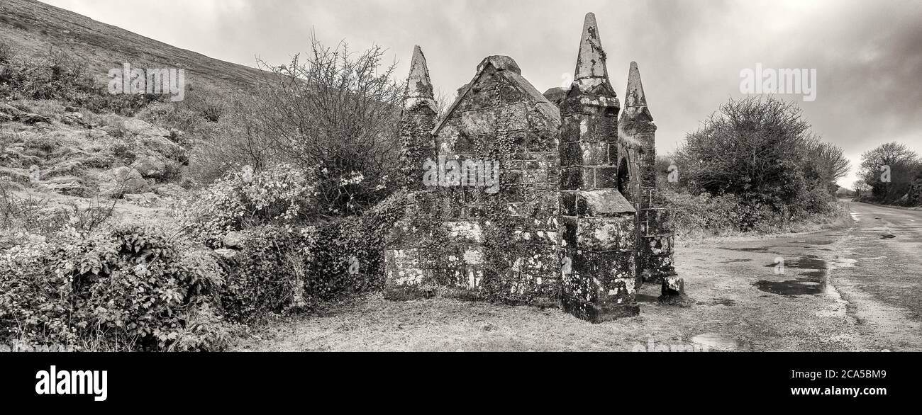 Abandoned Home, Burren, County Clare, Irlanda Foto Stock