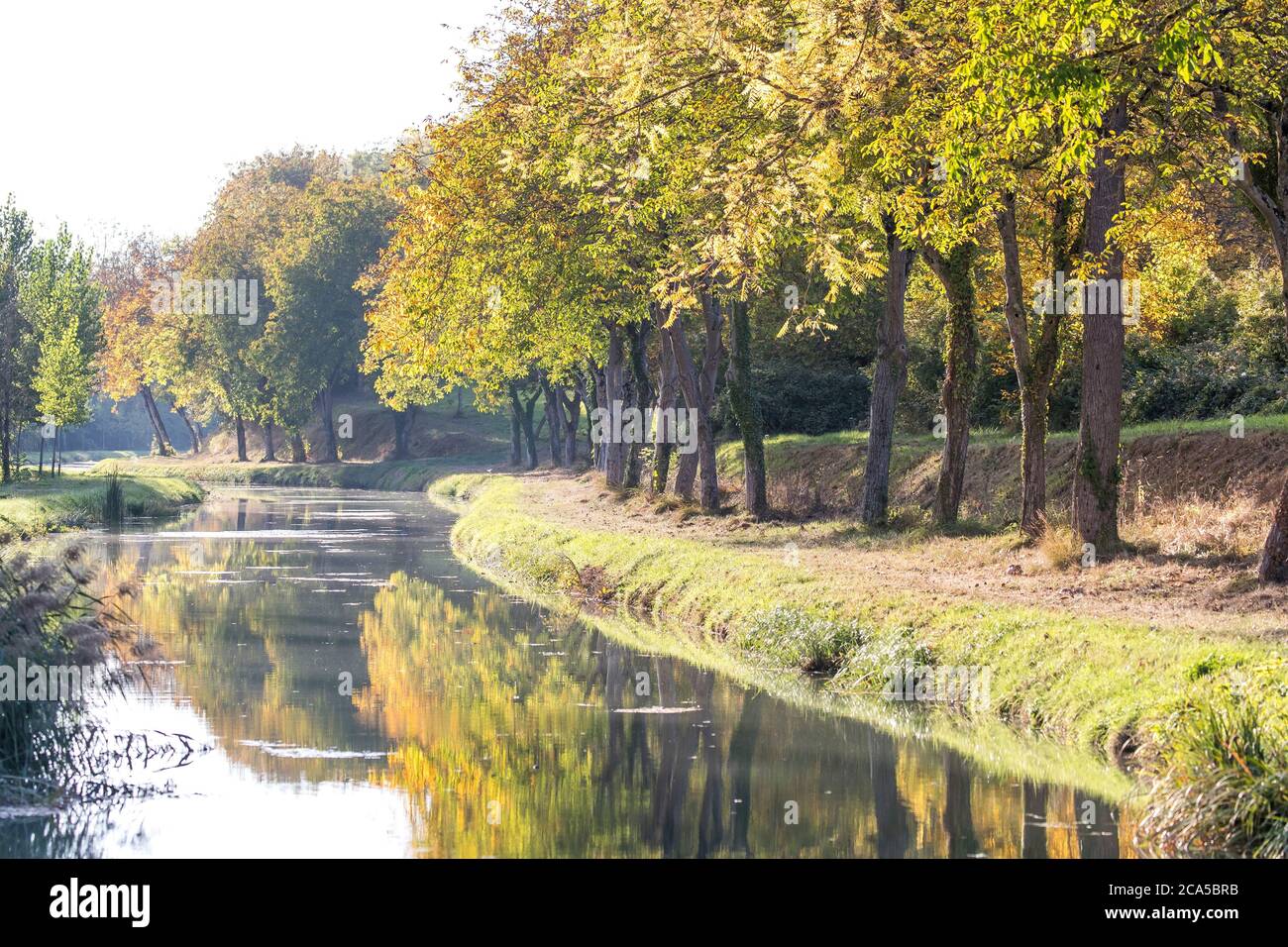 Francia, Loir et Cher, Valle della Loira Patrimonio Mondiale dell'UNESCO, CH?tillon-sur-Cherr Canal du Berry Foto Stock