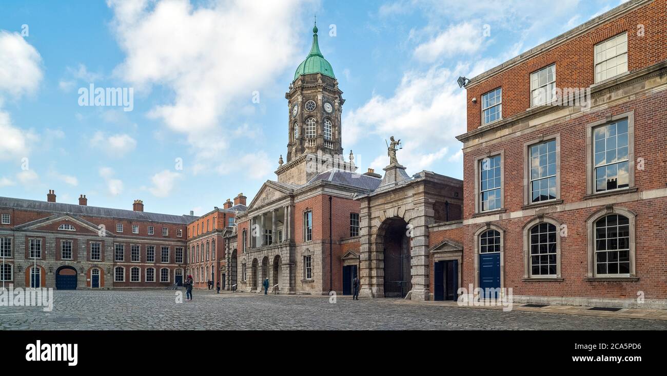 Il Castello di Dublino, Dublino, Irlanda Foto Stock