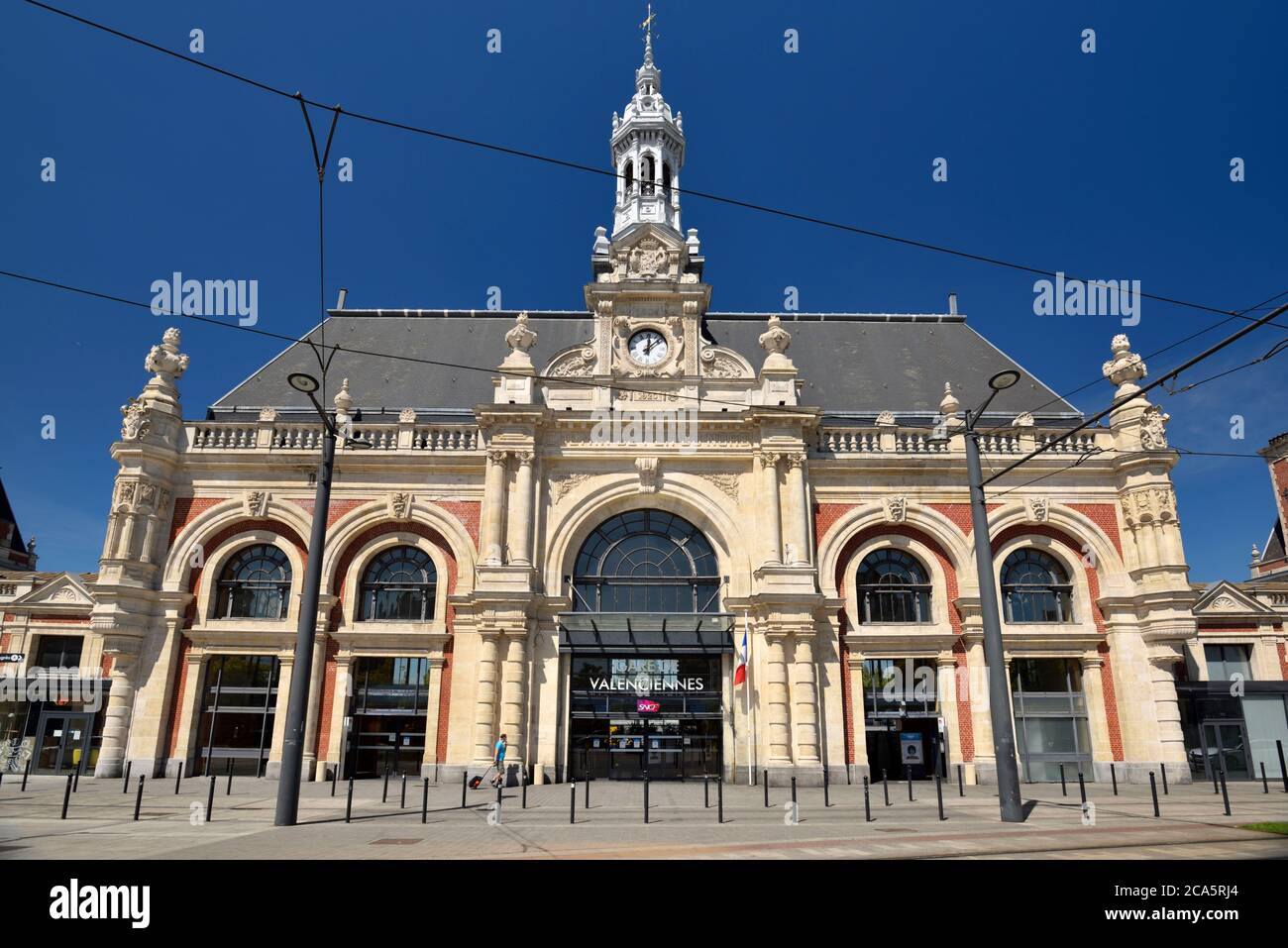 Francia, Nord, Valenciennes, stazione inaugurata nel 1842 Foto Stock