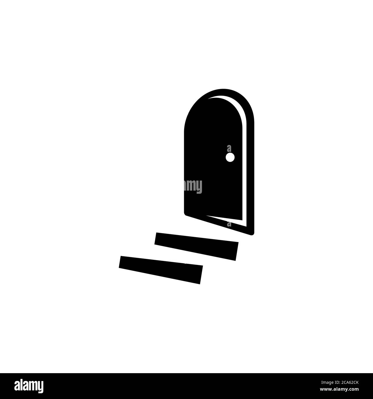 illustrazione del modello dell'icona del logo vettoriale della portiera Illustrazione Vettoriale