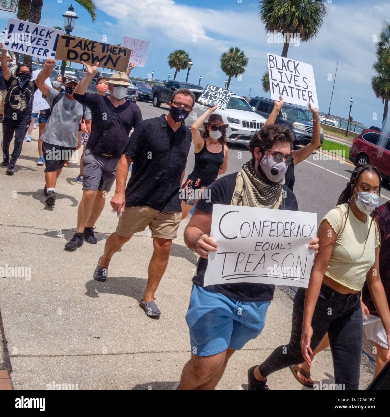 Le vite nere contano rally. St. Augustine, Florida Foto Stock