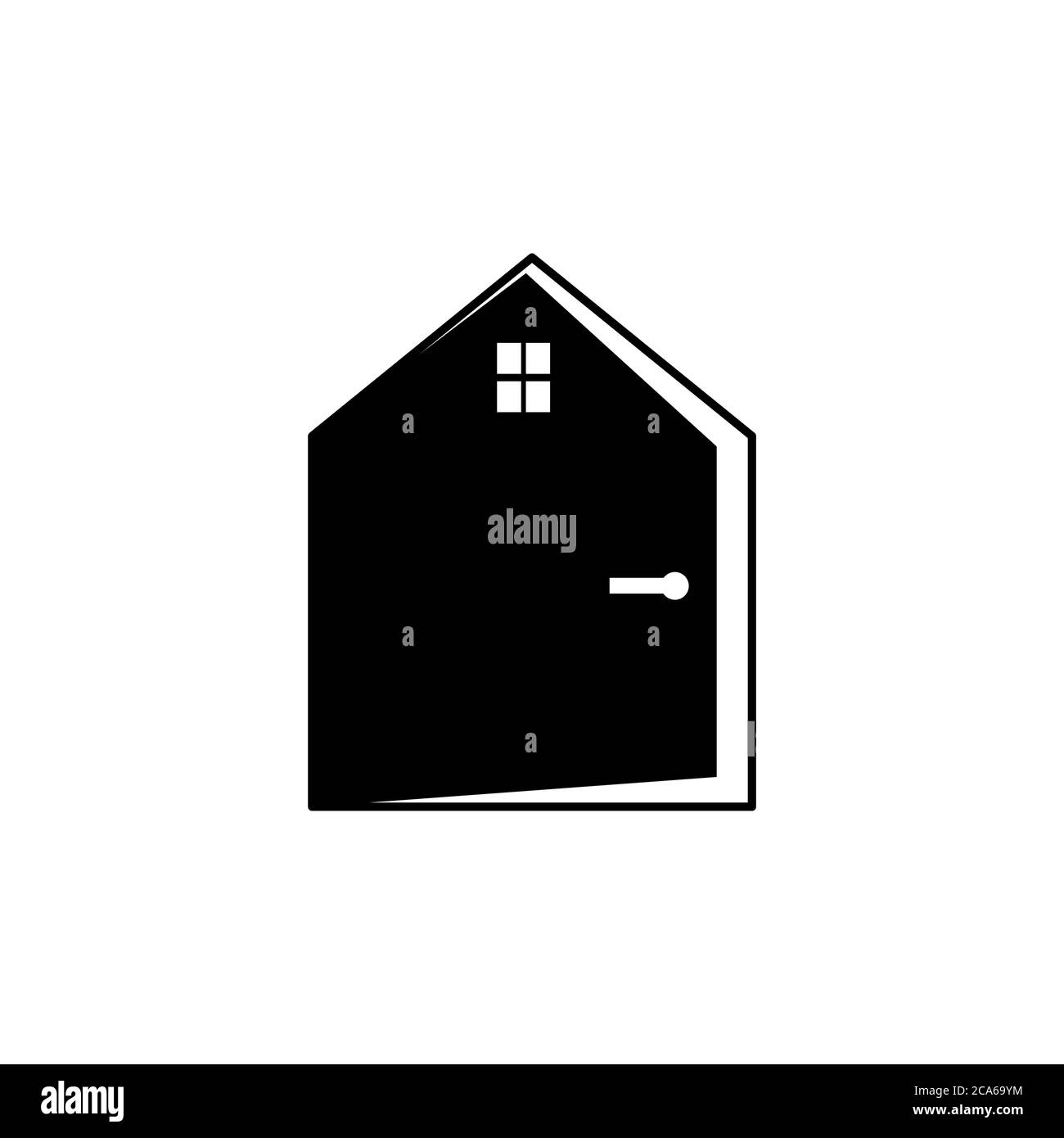 illustrazione del modello dell'icona del logo vettoriale della portiera Illustrazione Vettoriale