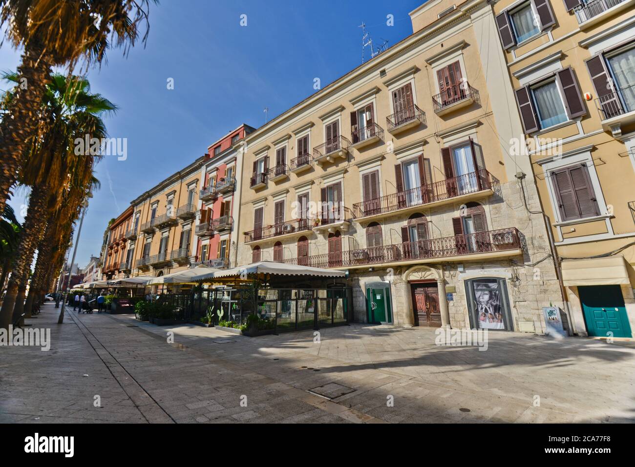 Corso Vittorio Emanuele, Bari, Italia Foto Stock