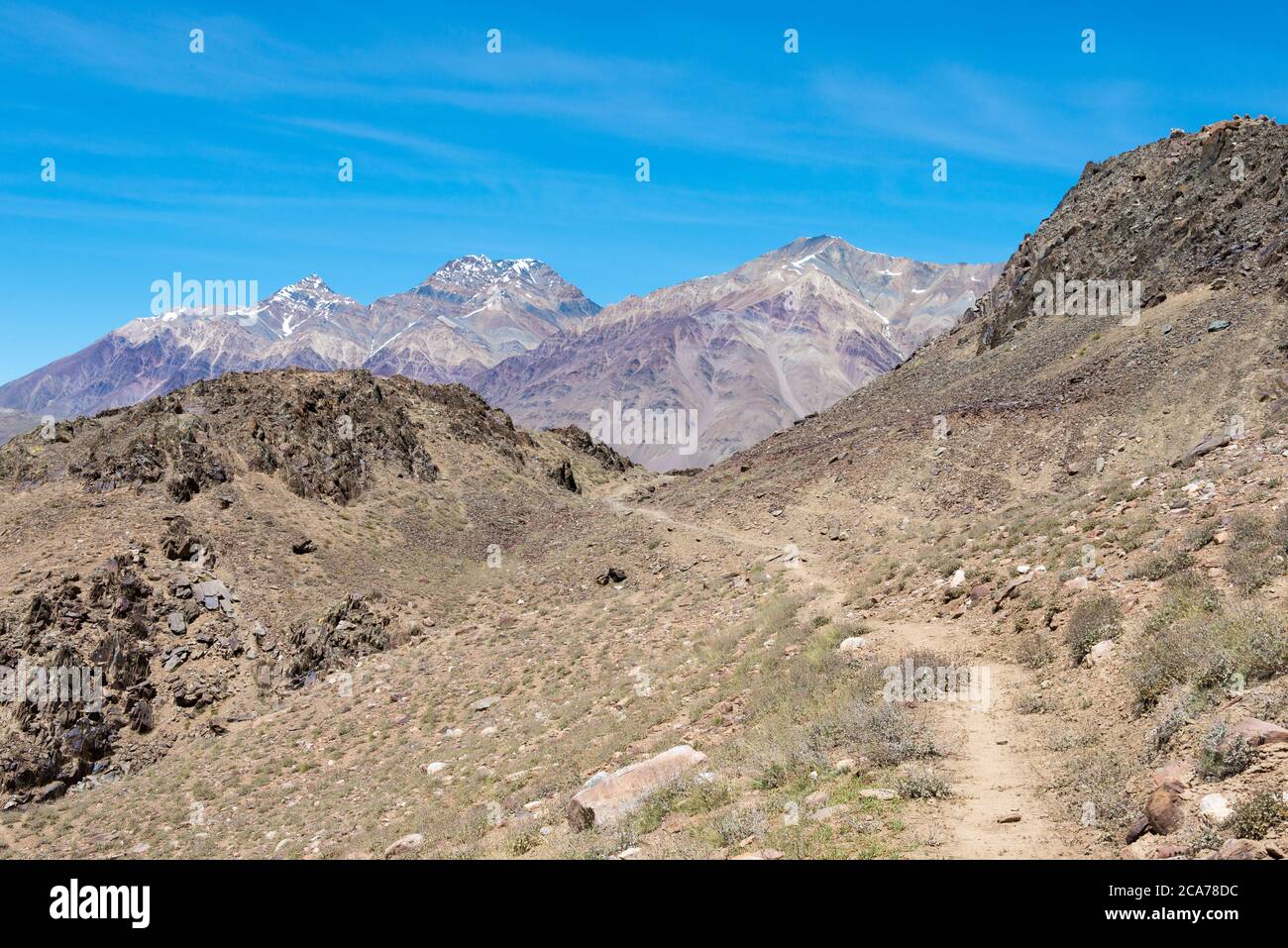 Passo Kunzum (Kunzum la) - Chandra Taal (Lago della Luna) corso di trekking a Lahaul e Spiti, Himachal Pradesh, India. Foto Stock